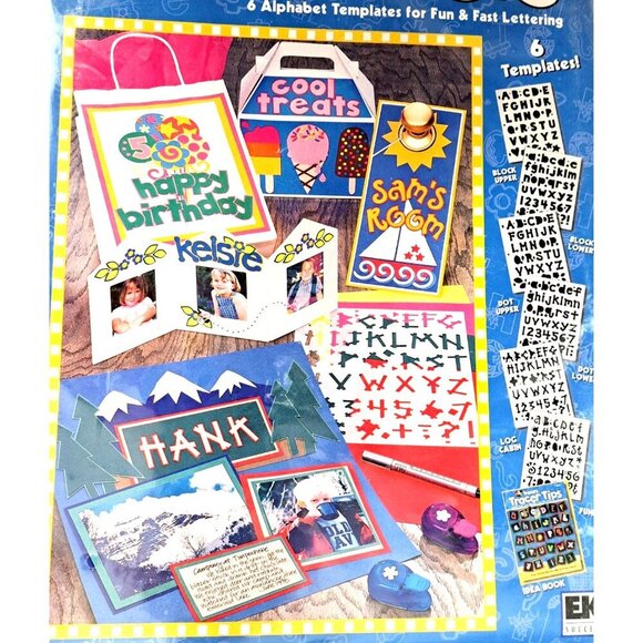 ABC "Tracers" 6 Alphabet Templates & Idea Book Fast Lettering Signs Cards Fabric - Picture 7 of 11